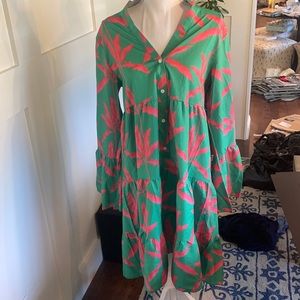 Green & Pink summer dress